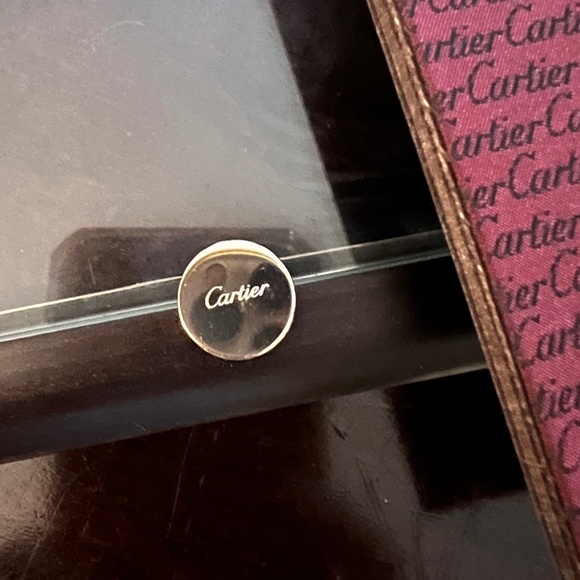 Authentic CARTIER 925 Sterling Silver Photo Frame with Elegant Wood - Picture 6 of 15